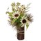 Northlight Sunflowers and Daisies Glittered Artificial Fall Harvest Flower Arrangement - 16"